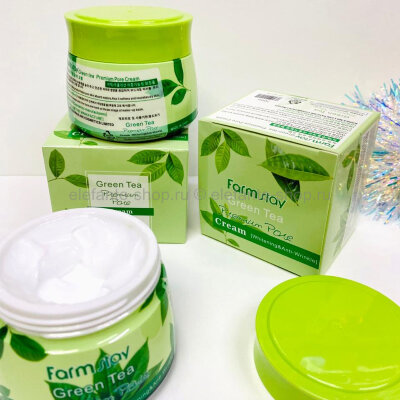Крем для лица FarmStay Green Tea Premium Pore Cream, 70 мл