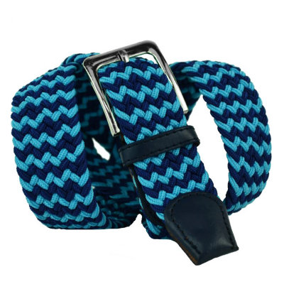 Ремень текстильный 35Rezinka-120 blue/light blue