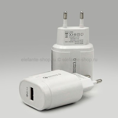 Сетевое зарядное устройство Fast 3.0 Power Adapter WHITE (15)