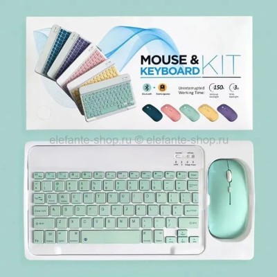 Беспроводная клавиатура и мышь Mouse & Keyboard Kit L.Green (15)