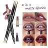 Набор двухсторонних матовых помад QIC Beauty Lipstick and Lip Liner 7 штук (106)