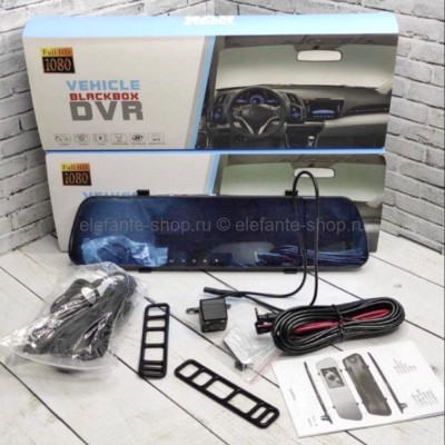 Зеркало-видеорегистратор с передней и задней камерой Vehicle Blackbox DVR FULL HD 1080P (15)
