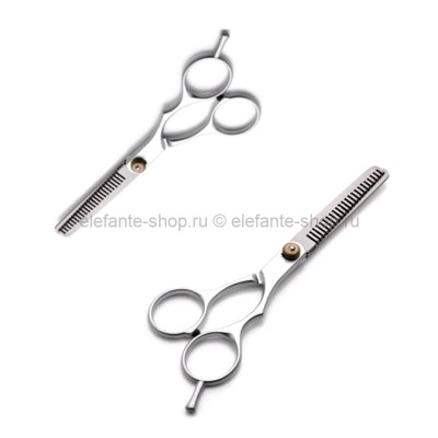 Набор ножниц металлических для филирования волос 2 шт, TV-635 