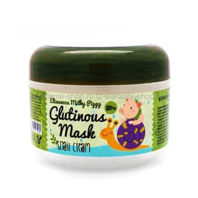 Крем-маска Elizavecca Milky Piggy Milky Piggy Glutinous Mask 80% Snail Cream, 100 гр (78)