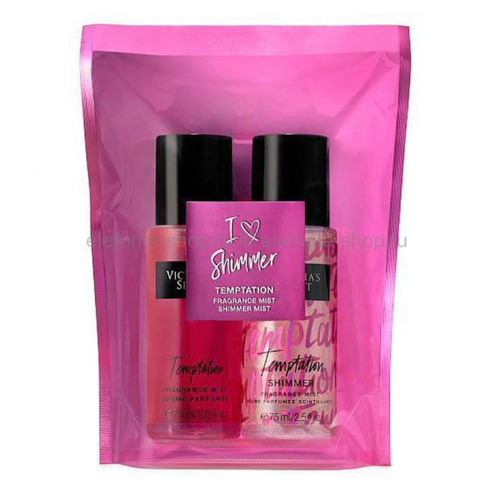Подарочный набор Victoria Secret TEMPTATION Mini Fragrance Shimmer Mist