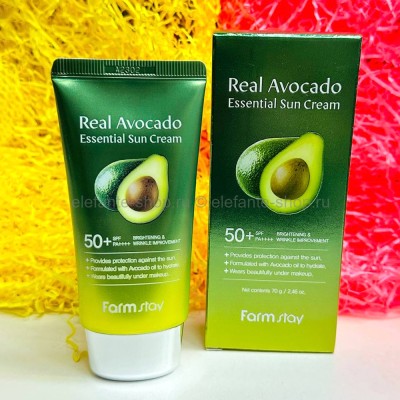 Солнцезащитный крем Farmstay Avocado Essential Sun Cream 70g (13)