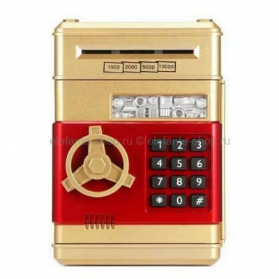 Сейф-копилка Money Box Golden/Red DT-304