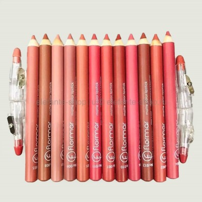 Карандаши для губ Flormar Matte Color Lipstick, 12 штук (125)