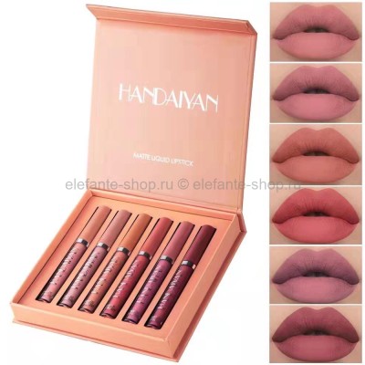 Набор блесков для губ Handaian Matte Liquid Lipstick 42833