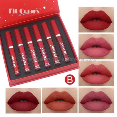 Набор матовых помад для губ Fit Colors Matte Lipstick Set #B 6x2.5ml (106)